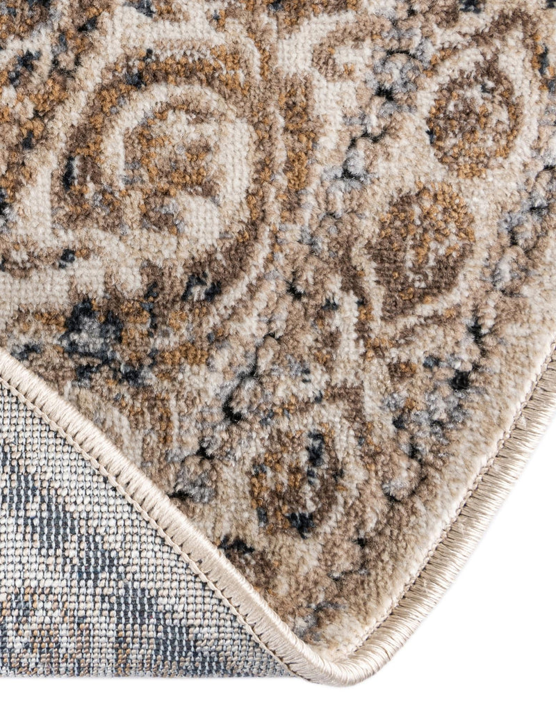 Coastal Manor Collection Area Rug - Seagrove Round Beige lifestyle 66