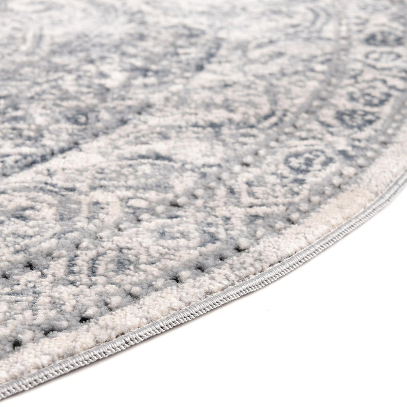 Coastal Manor Collection Area Rug - Seagrove Round Dark Blue lifestyle 62