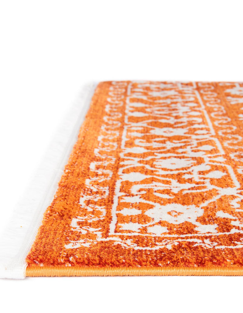 Rustic Charm Revival Collection Area Rug - Farmstead Square Terracotta lifestyle 43