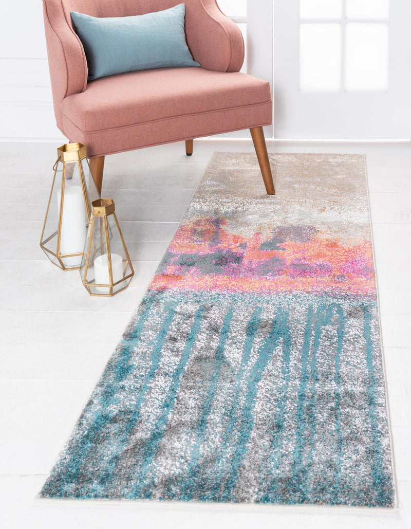 Serenade Oasis Collection Area Rug - Solace Runner Pink lifestyle 15