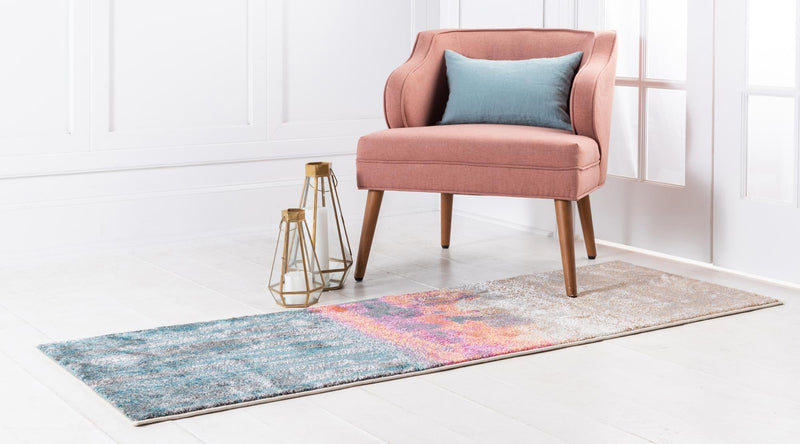 Serenade Oasis Collection Area Rug - Solace Runner Pink lifestyle 17