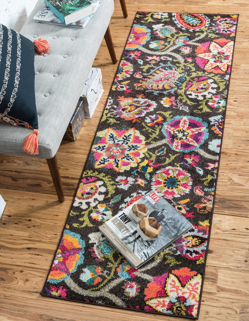 Marrakesh Elegance Collection Area Rug - Medina Runner Brown lifestyle 16