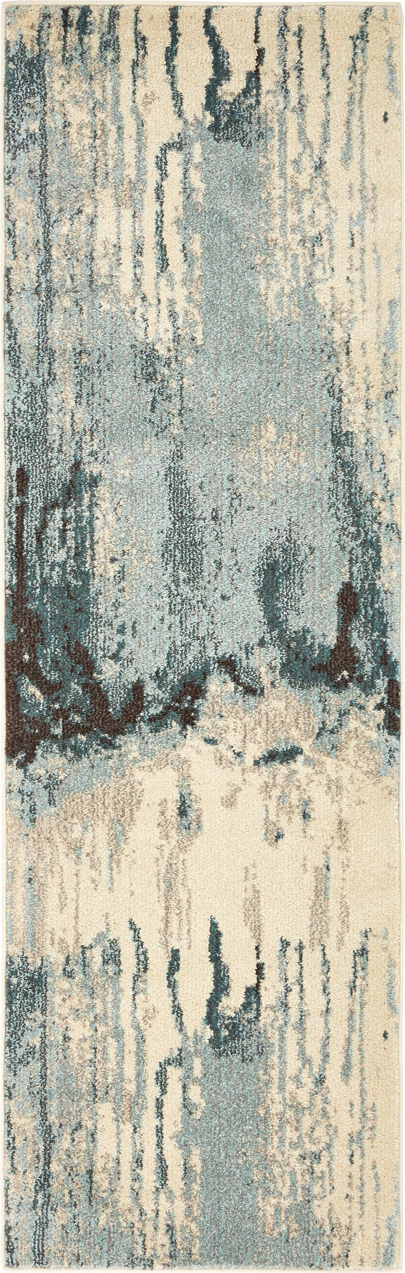 Marrakesh Elegance Collection Area Rug - Berber Runner Light Blue lifestyle 29