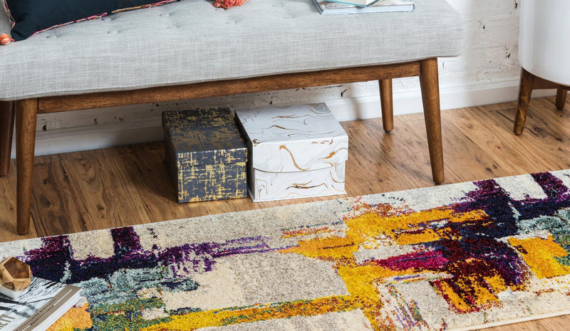 Marrakesh Elegance Collection Area Rug - Riad Runner Beige lifestyle 33