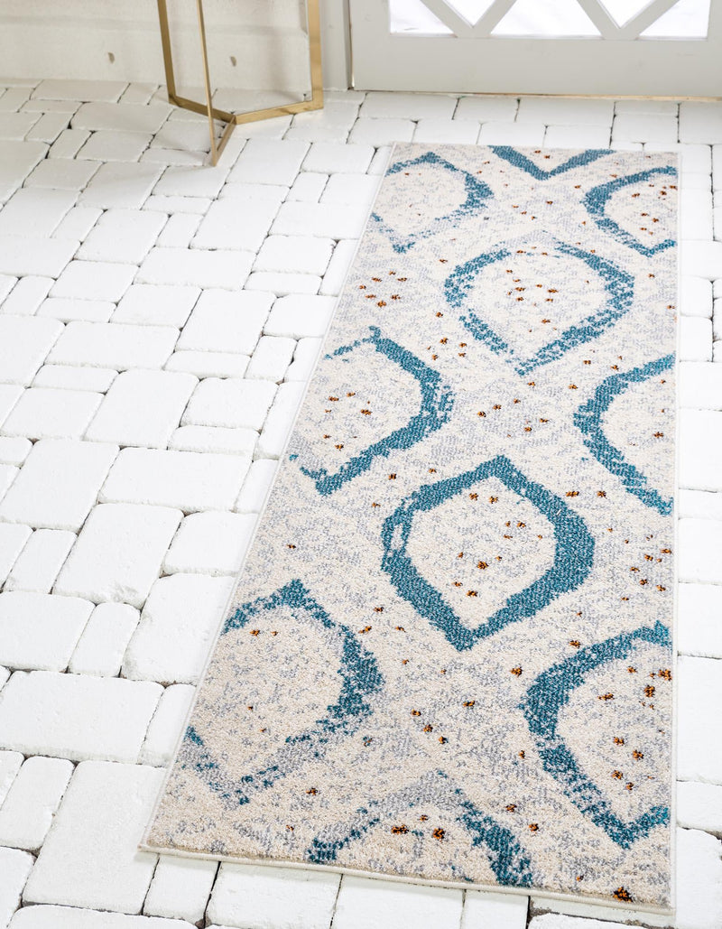 Marrakesh Elegance Collection Area Rug - Kelaa Runner Cream lifestyle 16