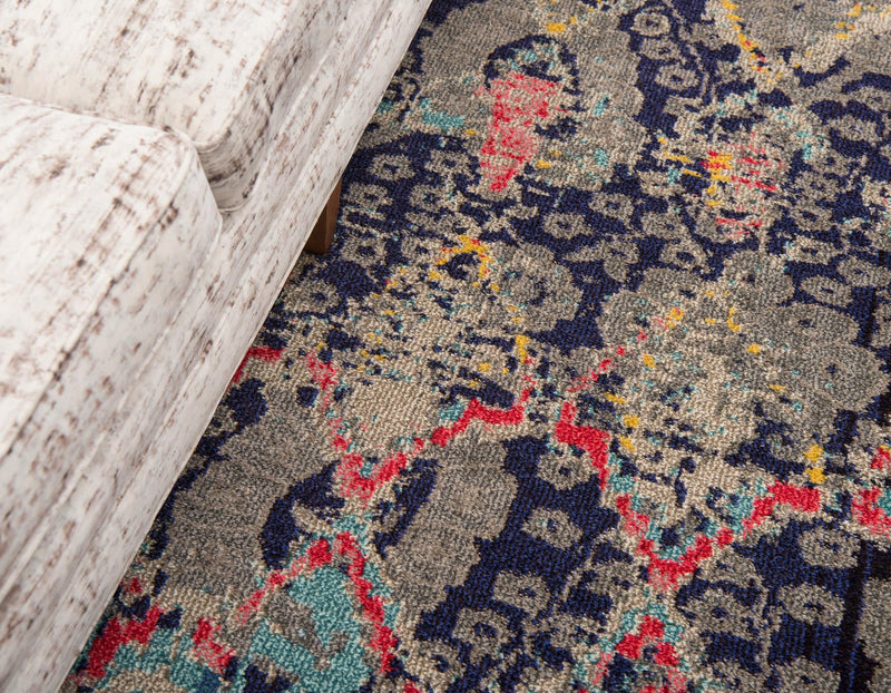 Sedona Vista Collection Area Rug - Manzanita Runner Navy Blue lifestyle 33