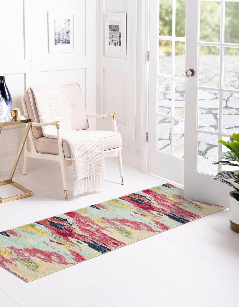 Marrakesh Elegance Collection Area Rug - Skhirat Runner Pink lifestyle 35