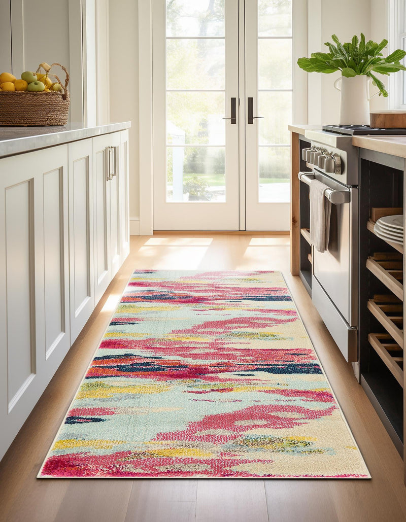 Marrakesh Elegance Collection Area Rug - Skhirat Runner Pink lifestyle 63