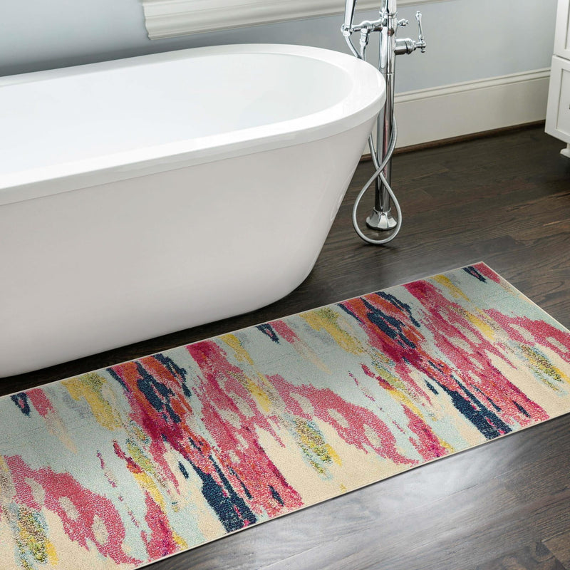 Marrakesh Elegance Collection Area Rug - Skhirat Runner Pink lifestyle 113