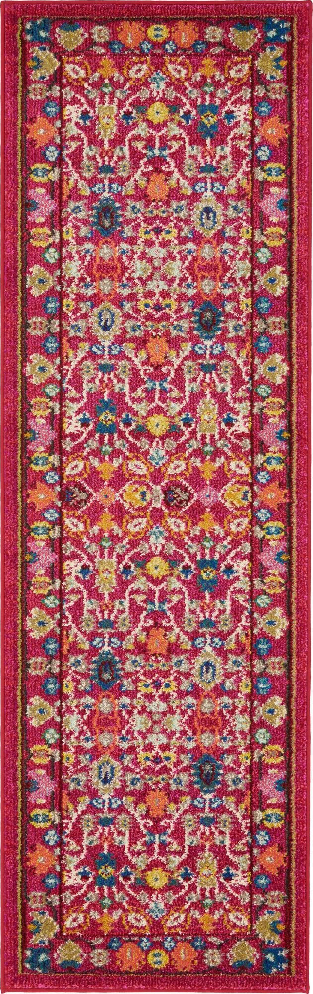 Chateau Elegance Collection Area Rug - Luxembourg Runner Pink lifestyle 18