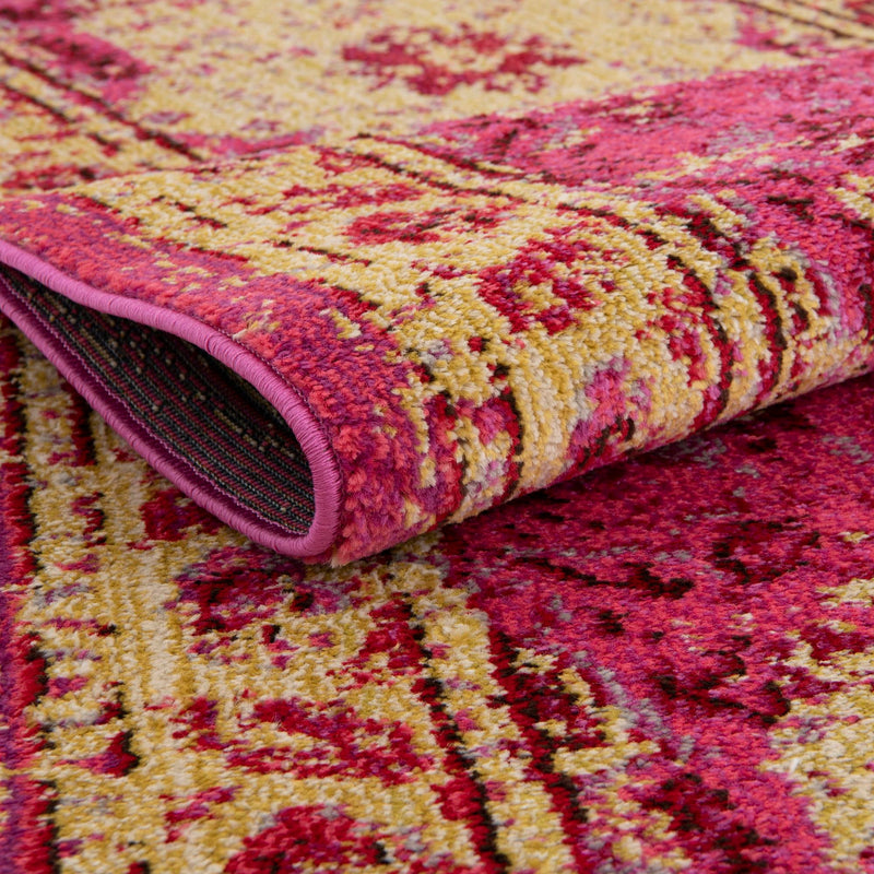 Chateau Elegance Collection Area Rug - Tuileries Runner Pink lifestyle 57