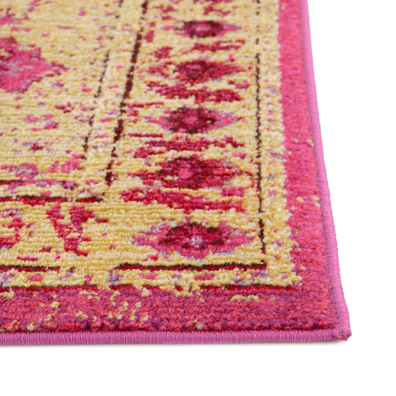 Chateau Elegance Collection Area Rug - Tuileries Runner Pink lifestyle 61