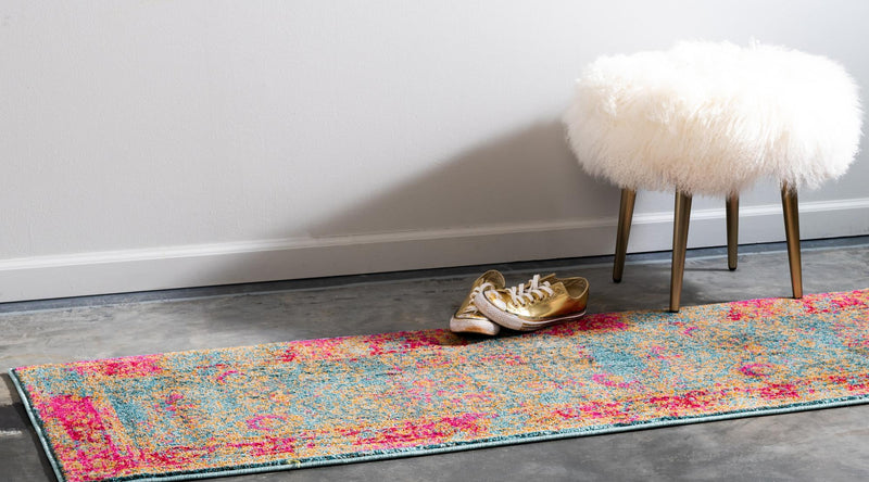 Chateau Elegance Collection Area Rug - Marly Runner Blue lifestyle 19