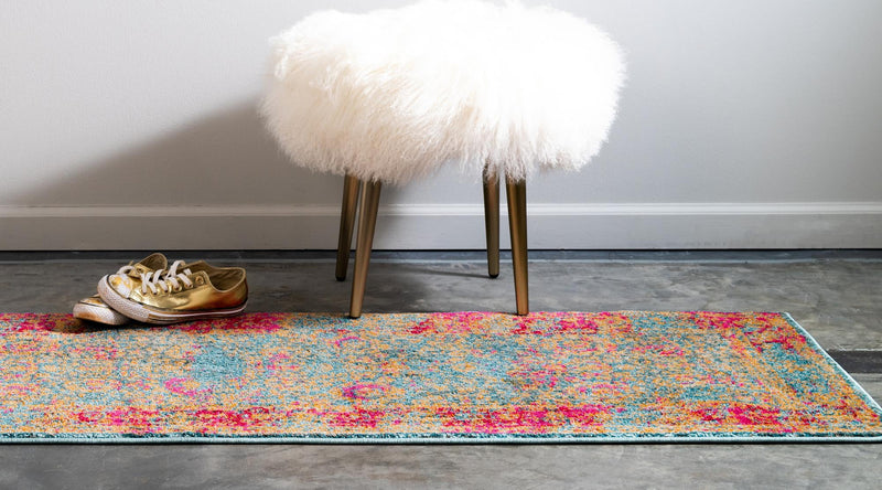 Chateau Elegance Collection Area Rug - Marly Runner Blue lifestyle 22