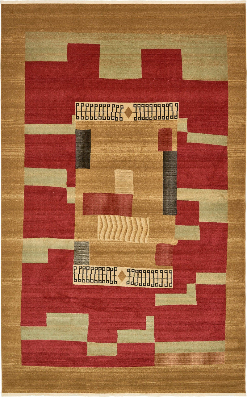 Zagros Oasis Collection Area Rug - Izeh Rectangular Rust Red lifestyle 17