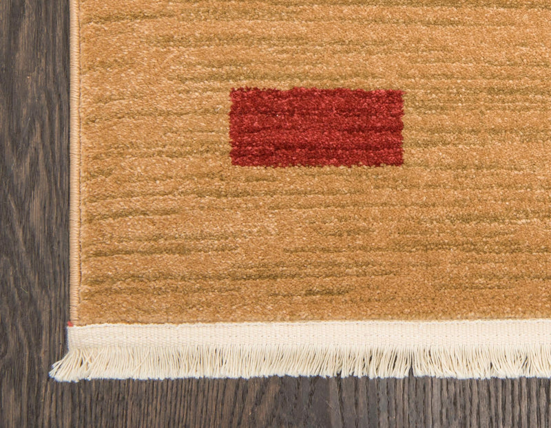 Zagros Oasis Collection Area Rug - Susa Rectangular Tan lifestyle 25