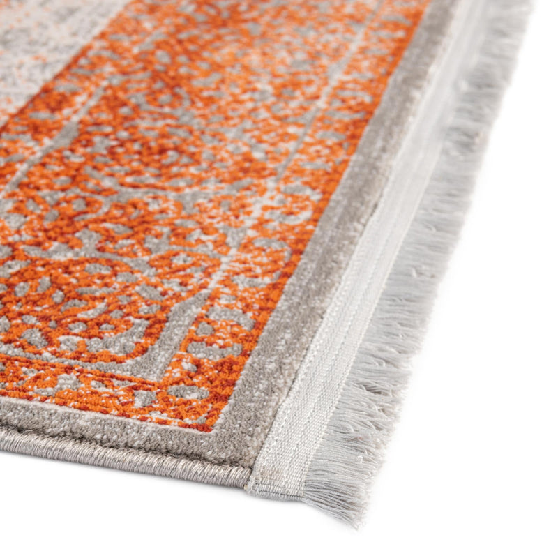 Rustic Charm Revival Collection Area Rug - Pastoral Square Terracotta lifestyle 51