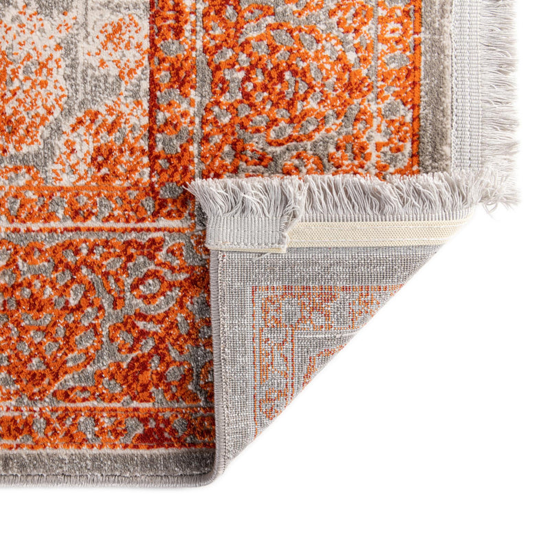 Rustic Charm Revival Collection Area Rug - Pastoral Square Terracotta lifestyle 60