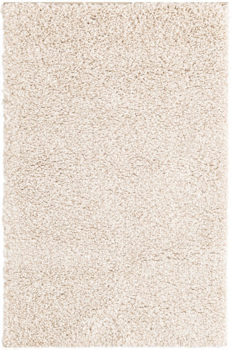 Solid Shag Seaside Collection Area Rug - Azure Cove (Ivory) Rectangle Ivory lifestyle 2