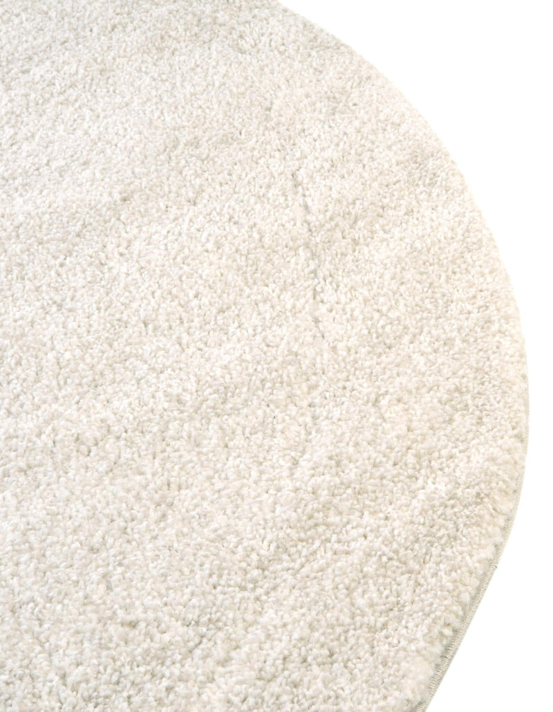 Solid Shag Seaside Collection Area Rug - Azure Cove (Ivory) Round Ivory lifestyle 47