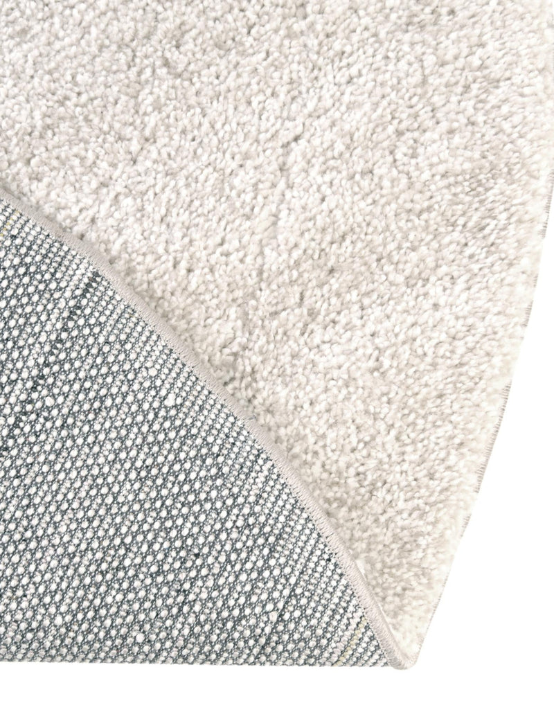 Solid Shag Seaside Collection Area Rug - Azure Cove (Ivory) Round Ivory lifestyle 57
