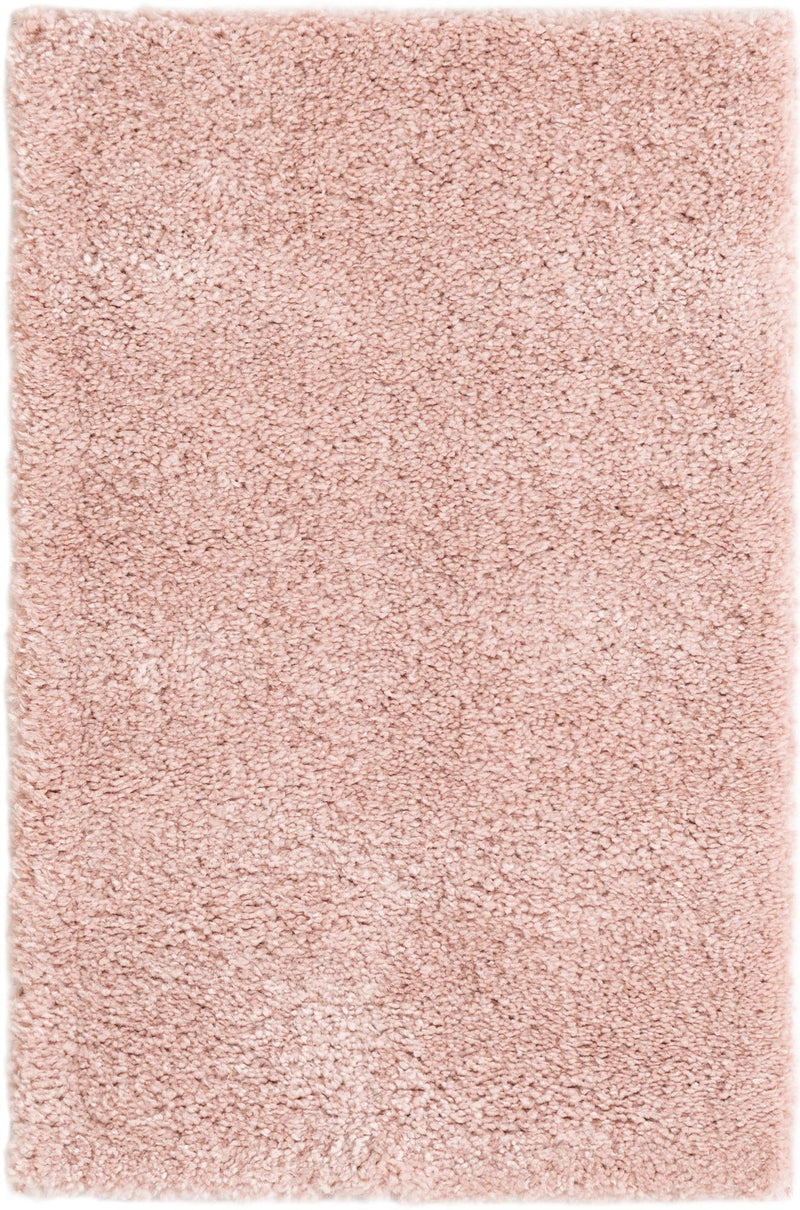 Solid Shag Seaside Collection Area Rug - Azure Cove (Pink) Rectangle Pink Main