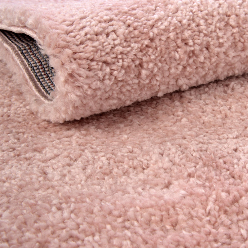 Solid Shag Seaside Collection Area Rug - Azure Cove (Pink) Rectangle Pink lifestyle 6