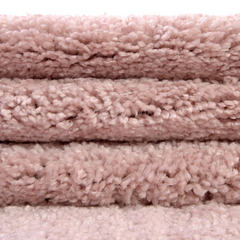 Solid Shag Seaside Collection Area Rug - Azure Cove (Pink) Rectangle Pink lifestyle 14
