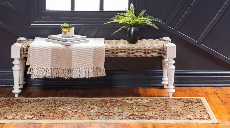 Jaipur Elegance Collection Area Rug - Jaigarh Runner Cream lifestyle 19