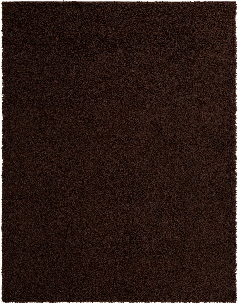 Plush Oasis Collection Area Rug - Serenity (Chocolate Brown) Rectangle Chocolate Brown lifestyle 2