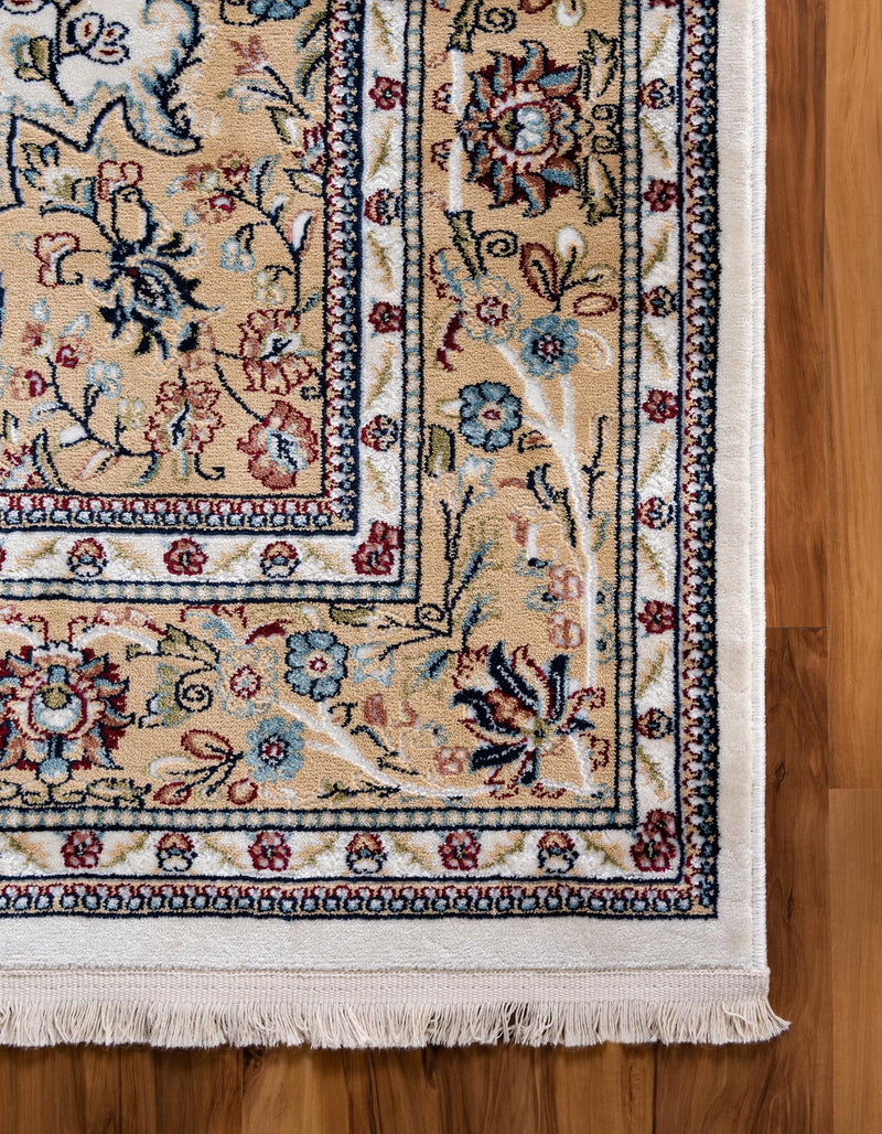 Persian Elegance Collection Area Rug - Isfahan Rectangle Cream lifestyle 25