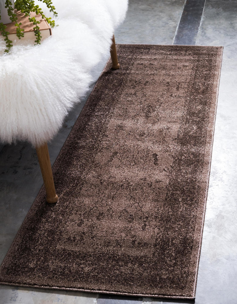 Horizon Collection Area Rug - Apex (Brown) Runner Brown lifestyle 23