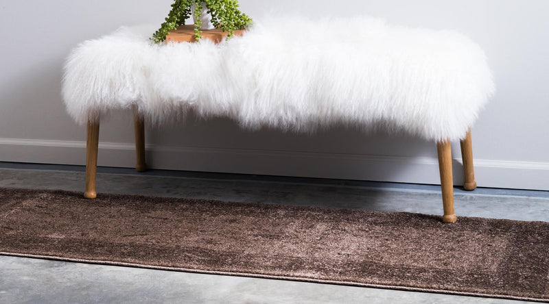 Horizon Collection Area Rug - Apex (Brown) Runner Brown lifestyle 29