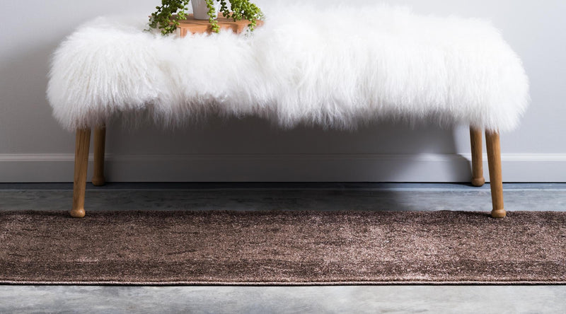 Horizon Collection Area Rug - Apex (Brown) Runner Brown lifestyle 33