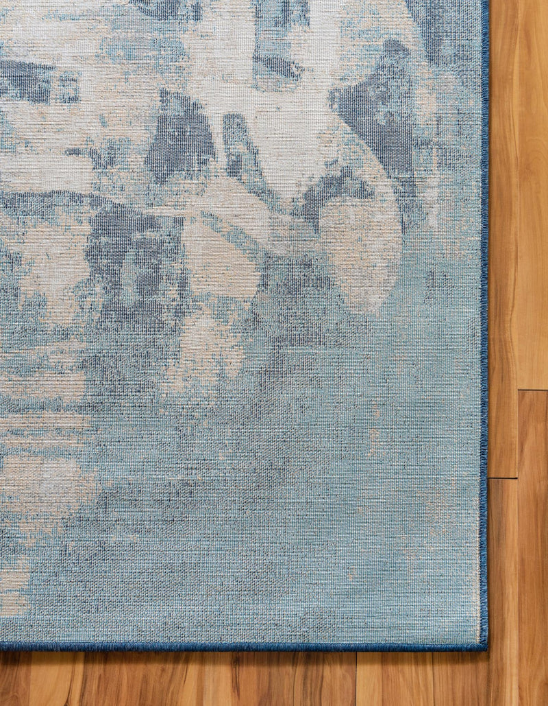 Celestial Haven Collection Area Rug - Celestia Rectangle Navy Blue lifestyle 10