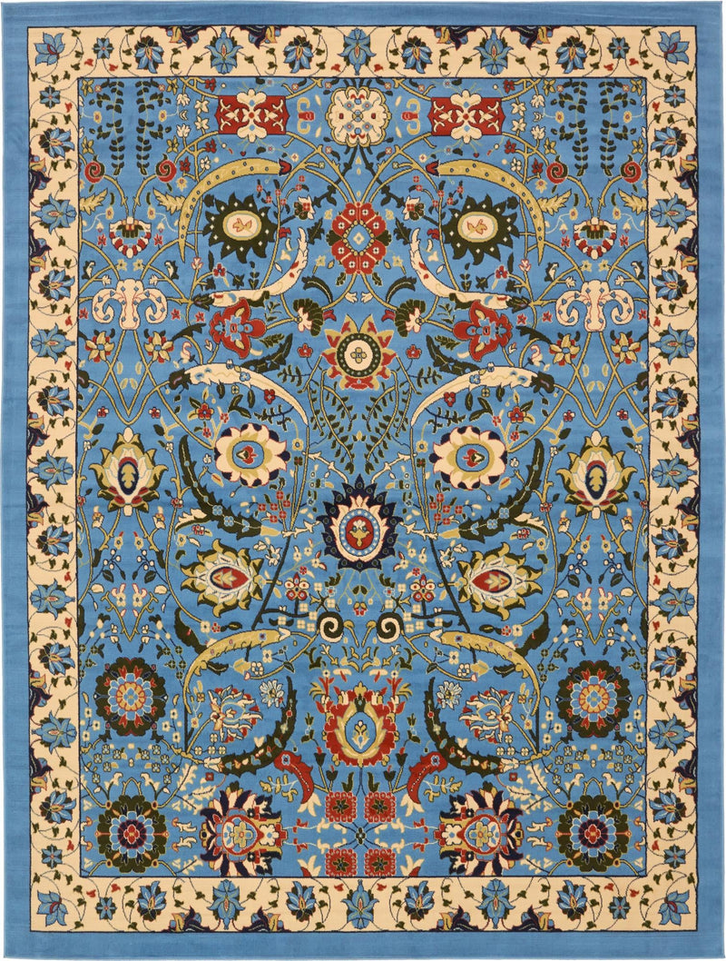 Tabriz Tapestry Collection Area Rug - Sahand (Blue) Rectangle Blue Main