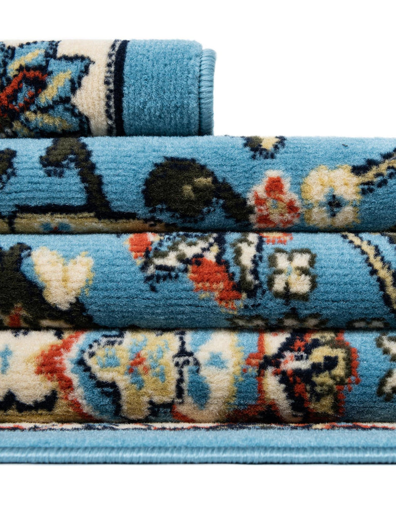Tabriz Tapestry Collection Area Rug - Sahand (Blue) Rectangle Blue lifestyle 14
