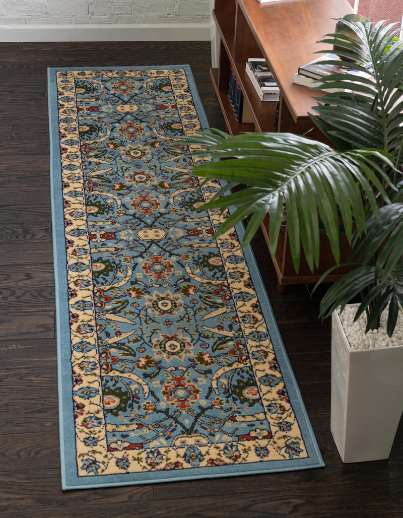 Tabriz Tapestry Collection Area Rug - Sahand (Blue) Runner Blue lifestyle 21