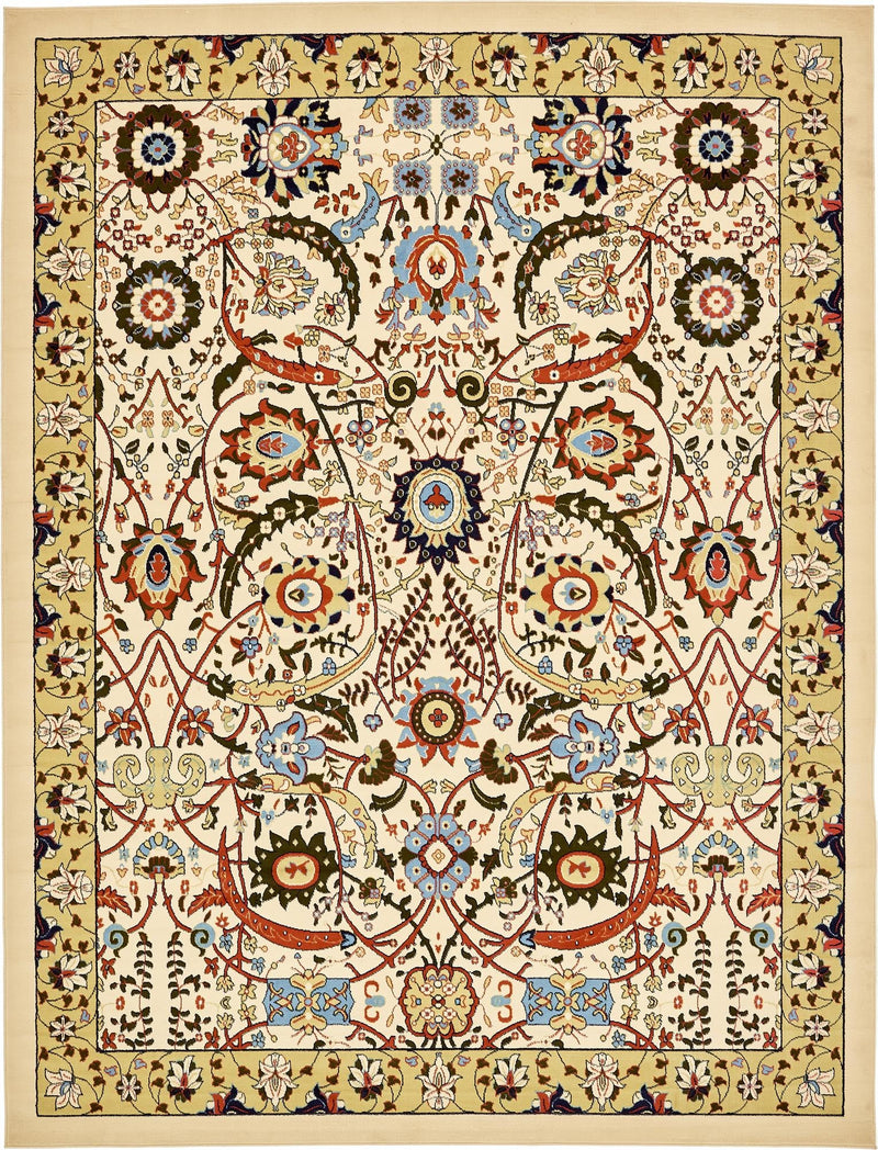 Tabriz Tapestry Collection Area Rug - Sahand (Cream) Rectangle Cream Main