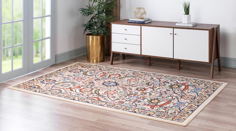 Tabriz Tapestry Collection Area Rug - Sahand (Cream) Rectangle Cream lifestyle 3