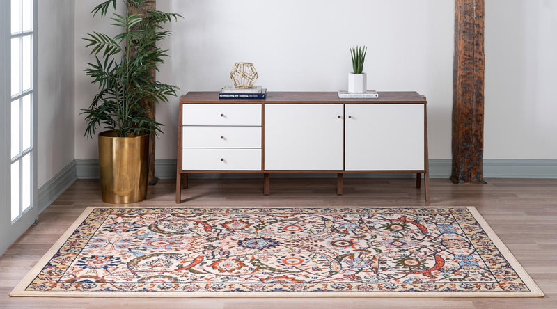 Tabriz Tapestry Collection Area Rug - Sahand (Cream) Rectangle Cream lifestyle 4