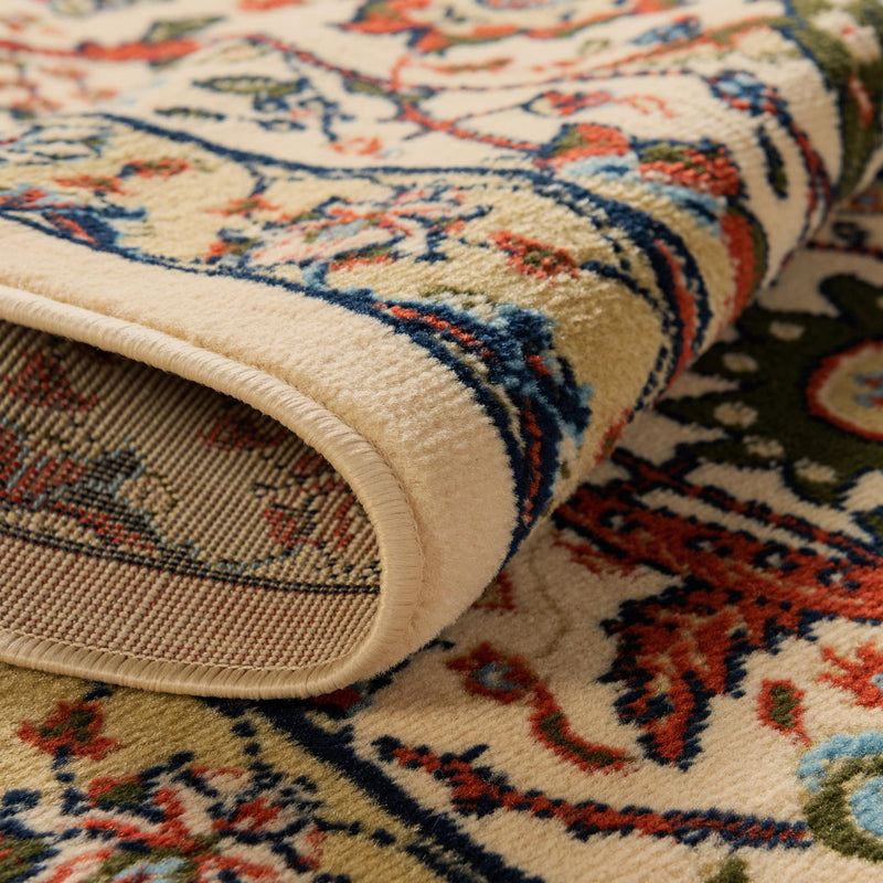 Tabriz Tapestry Collection Area Rug - Sahand (Cream) Square Cream lifestyle 21