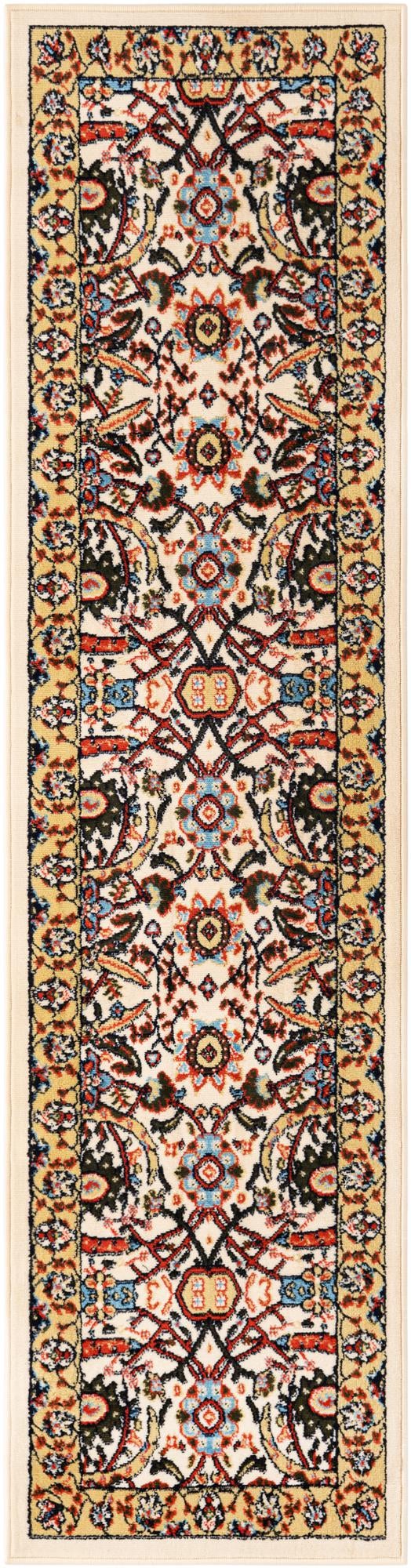 Tabriz Tapestry Collection Area Rug - Sahand (Cream) Runner Cream lifestyle 12