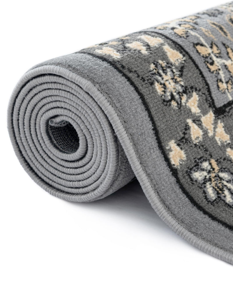 Tabriz Tapestry Collection Area Rug - Sahand (Dark Gray) Rectangle Dark Gray lifestyle 12
