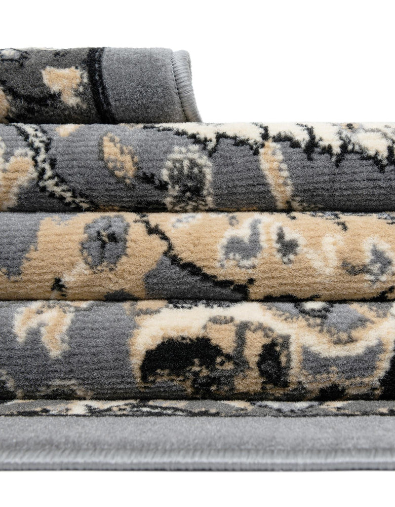 Tabriz Tapestry Collection Area Rug - Sahand (Dark Gray) Rectangle Dark Gray lifestyle 14