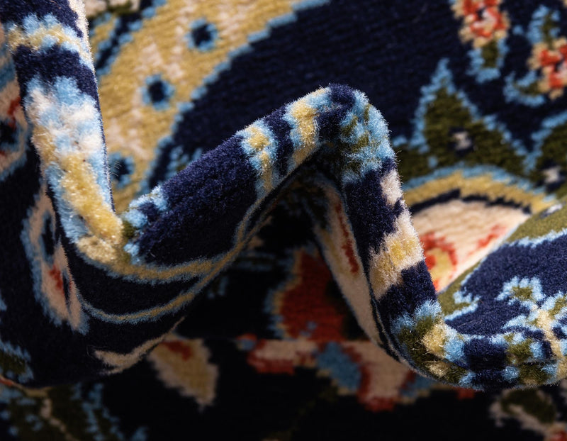 Tabriz Tapestry Collection Area Rug - Sahand (Navy Blue) Rectangle Navy Blue lifestyle 8
