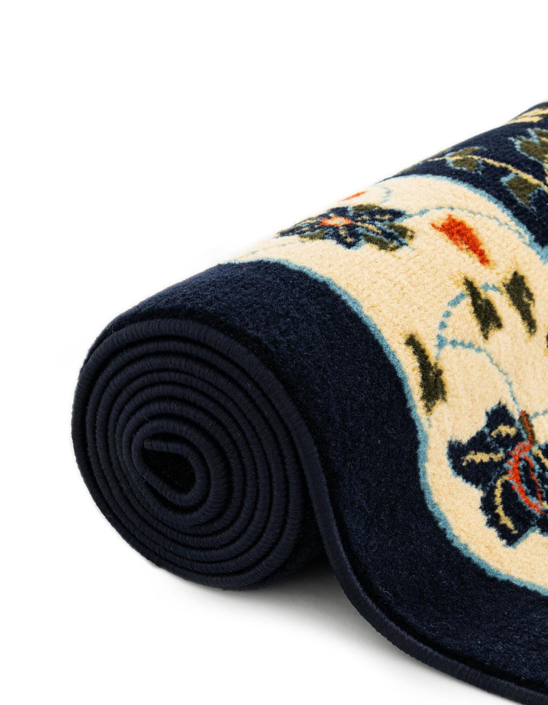 Tabriz Tapestry Collection Area Rug - Sahand (Navy Blue) Rectangle Navy Blue lifestyle 12
