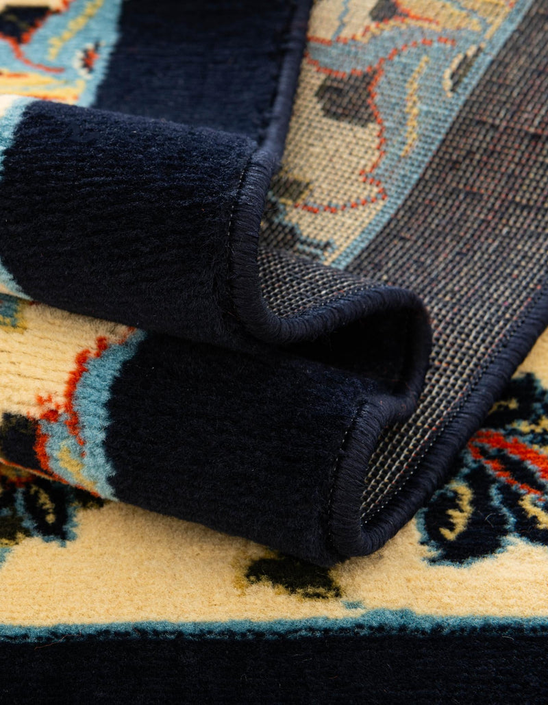 Tabriz Tapestry Collection Area Rug - Sahand (Navy Blue) Rectangle Navy Blue lifestyle 13