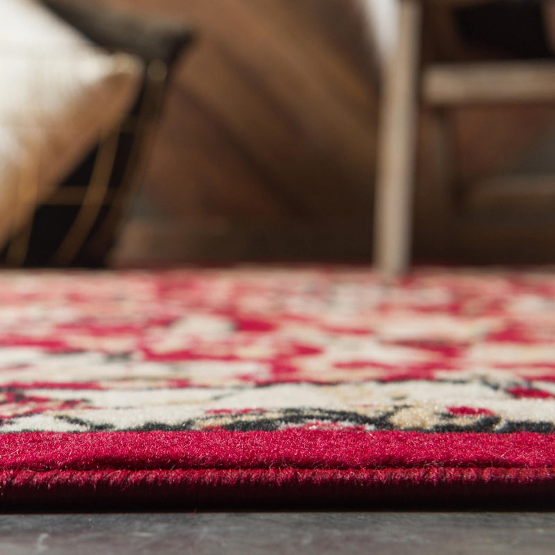 Tabriz Tapestry Collection Area Rug - Sahand (Red) Square Red lifestyle 21