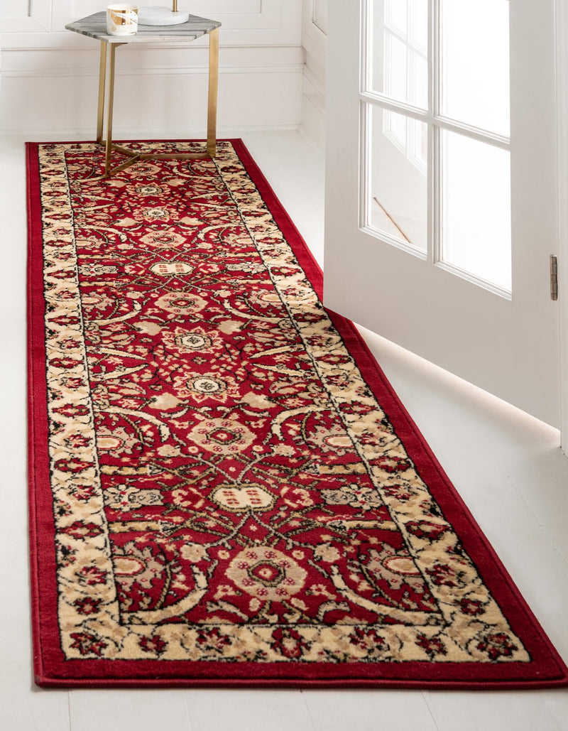 Tabriz Tapestry Collection Area Rug - Sahand (Red) Runner Red lifestyle 15